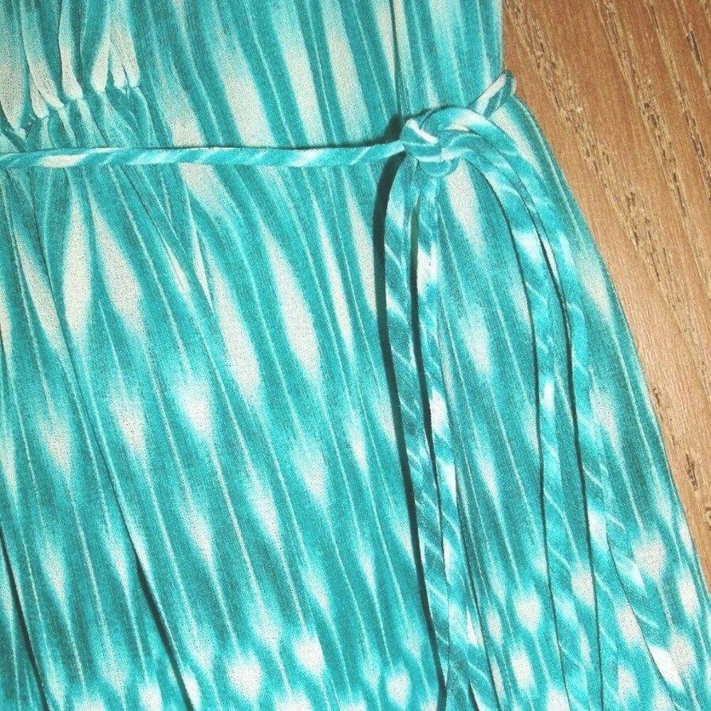Calvin Klein 6 fit & flare Teal Spring Summer Dress - Picture 6 of 9